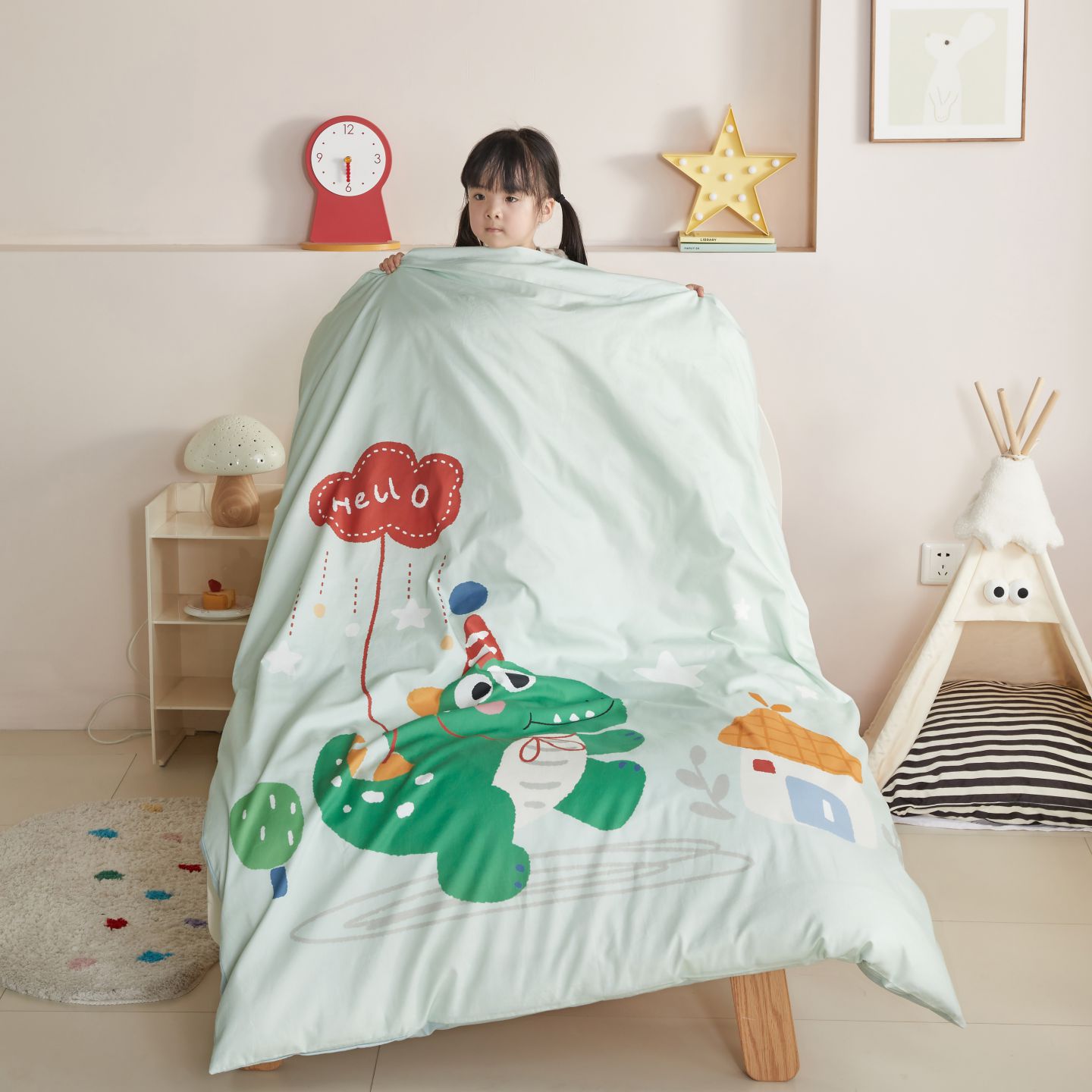 Class a Kindergarten Quilt Three-Piece Set for Nap, Pure Cotton Kidsren's Quilt Cover, Baby Bedding, Baby Six-Piece Set
