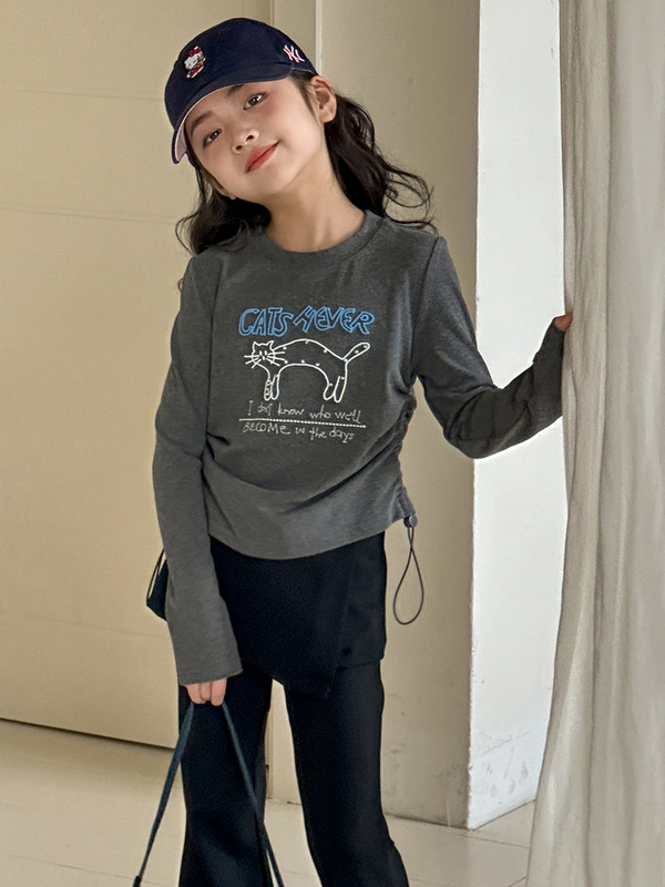 小红鱼女童长袖T恤春秋款2025新款儿童秋装打底衫亲子装秋季上衣|undefined