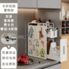 [Main picture] Metal plate double-layer water cup holder - white [double drawer]
