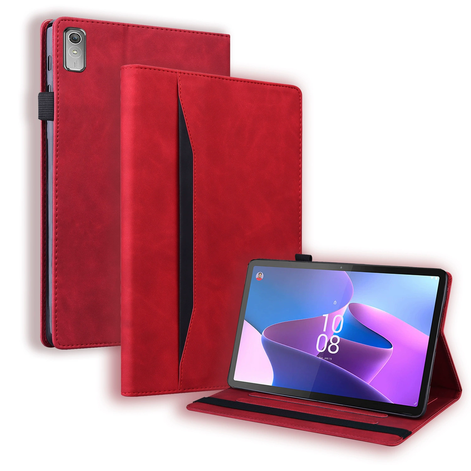 Подходящий кожаный чехол для планшета Lenovo Xiaoxin pad plus M11plus 11.5-дюймов, ретро-матовый контрастный цвет, вставленная карта