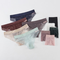 新款 情趣性感蕾絲丁字內褲女士低腰舒適t褲女隱形誘惑三角褲女