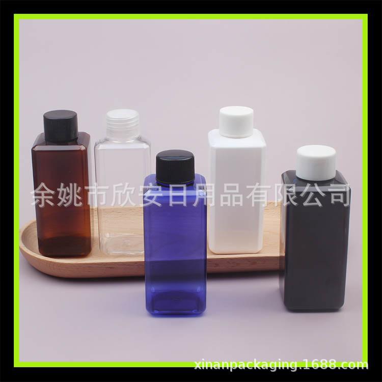 螺旋盖方瓶120ML纯露瓶爽肤水分装瓶120ml普通盖药液方瓶乳液瓶