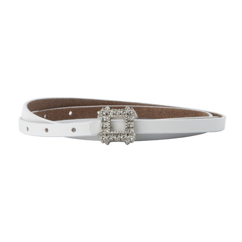 Studded Leather Women's 1.0-Inch Skinny Belt: Cowhide Design Perfect for Dresses or Casual Pants—All-Match Style, Drop Shipping Available