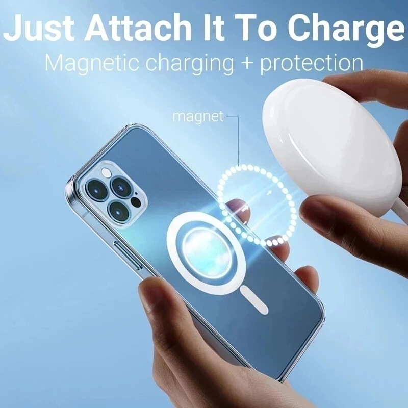 Apple 17ProMax対応 iPhone16用ケース マグネット式 透明 MagSafe対応 レザーPU 磁気カードホルダー|undefined