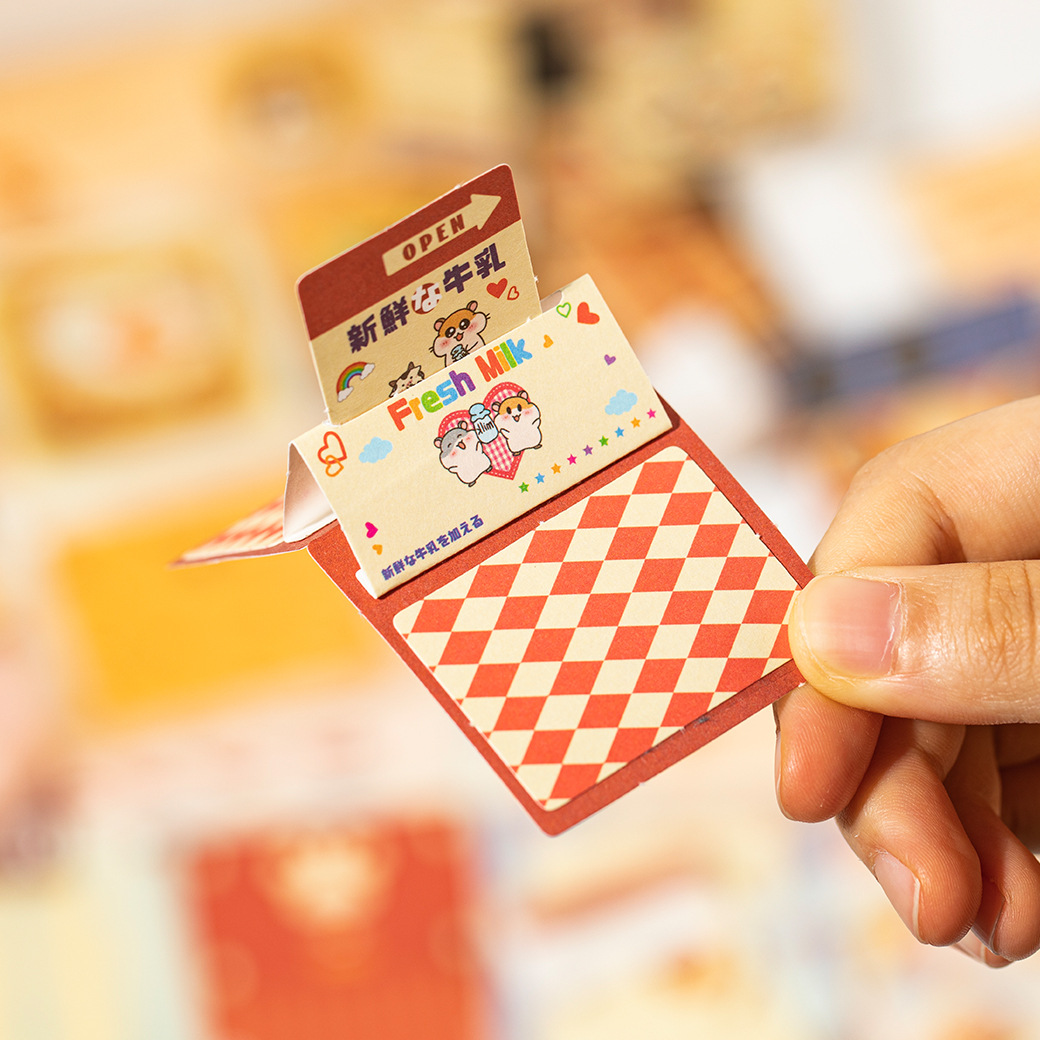 Una colección de instituciones de idioma y ocio este fin de semana, libro de contabilidad manual tridimensional creativo y divertido, libro de órganos de rompecabezas plegable