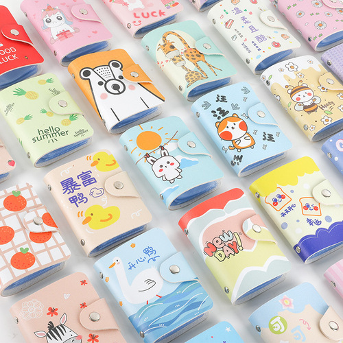 Cartoon card holder wholesale creative color card holder card holder multi-card slot full color advertising