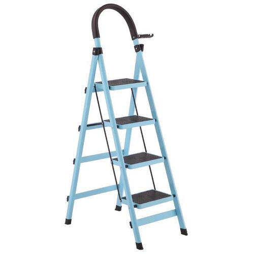 Household ladder closet folding ladder clothes closet thick ladder household folding retractable multifunctional indoor five-step ladder six-step