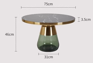 Champagne gold+olive green+black marble noodles