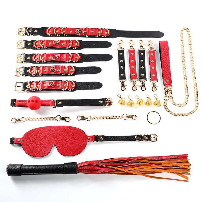 Chain Red Black & Red Adult Sexy Set SM Alternative Couple Coquete al por mayor