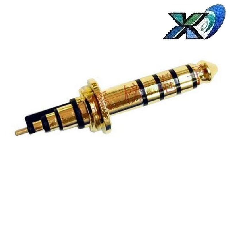 批发3.5耳机插头5节 5极3.5音频插头长度28MM 五段5极3.5耳机插头