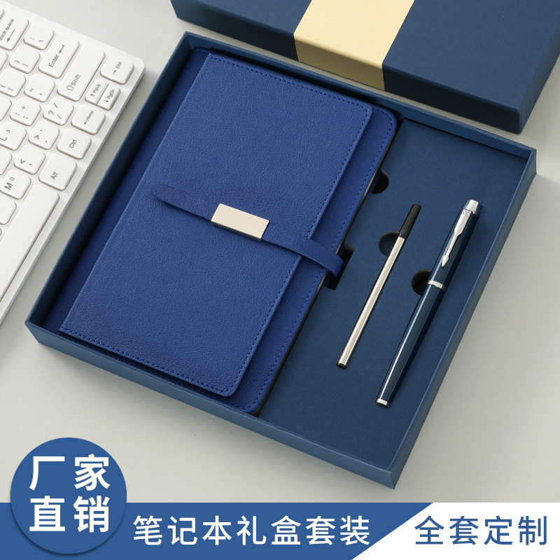 Cuaderno de notas creativo personalizado a5 cuaderno de mano de alto valor con cubierta de tarjetas cuaderno de notas caja de regalo de negocios set al por mayor