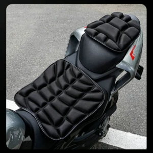 Motorcycle seat cushion with shock absorption, sun protection, and heat insulation for delivery and electric vehicles, soft and thickened, universal for scooters