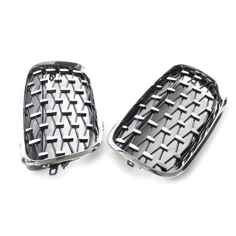 Suitable for 07-14 Bmw X5/X6 E70E71 Modified Full Star Pattern Half-Silver Front Grille