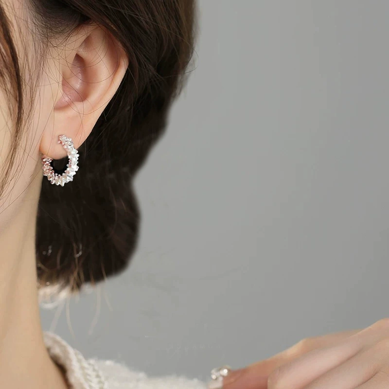 Серьги, серебряная игла, мерцающая противомоскитная спираль, клипсы, высококачественный стиль