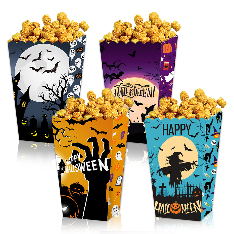 クロスボーダー Amazon ハロウィン装飾ポップコーン紙箱エンターテイメントパーティーヨーロッパとアメリカのスナック環境に優しいパーティー用品|undefined