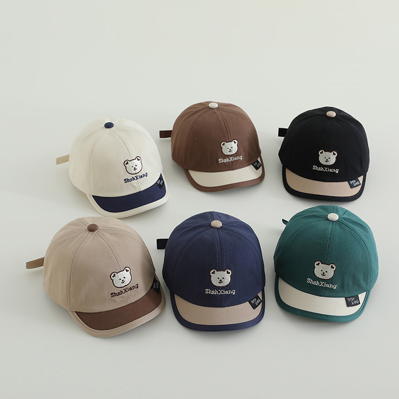 Primavera y otoño bonitos sombreros de lengua de superpeso, gorras de béisbol de moda para niños y niñas, gorras de bisel suave para bebés de mes pequeño