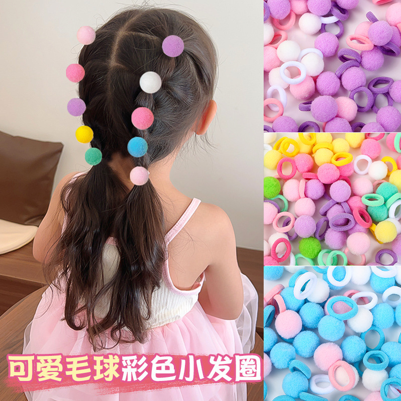 Bebé de alta elasticidad no lesiones correa de cabello niños cuerda de cabello pulgar pequeño anillo de cabello de cabello