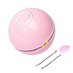Cat toy ball LED flashing ball USB charging laser cat toy self-playing cat toy glowing automatic directional change
