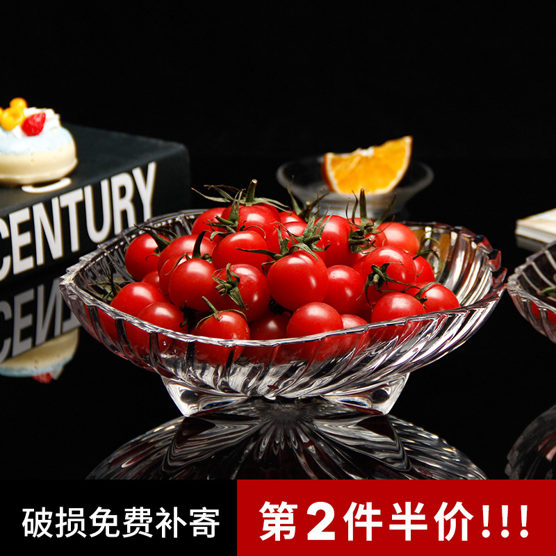 bandeja de fruta europea sala de estar casera creativa bandeja de frutas secas bandeja de frutas secas bandeja de refrigerio de Año Nuevo bandeja de vidrio