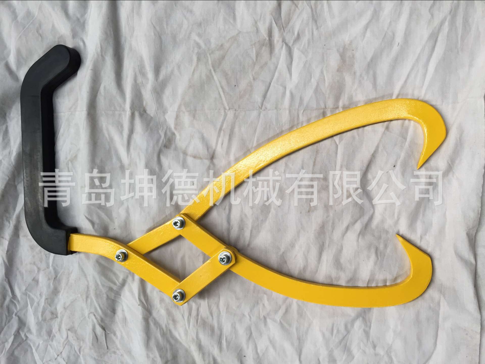 亚马逊多功能铁钩伐木施工工具单手钩 双钩型抓钩 提木器 提树钩