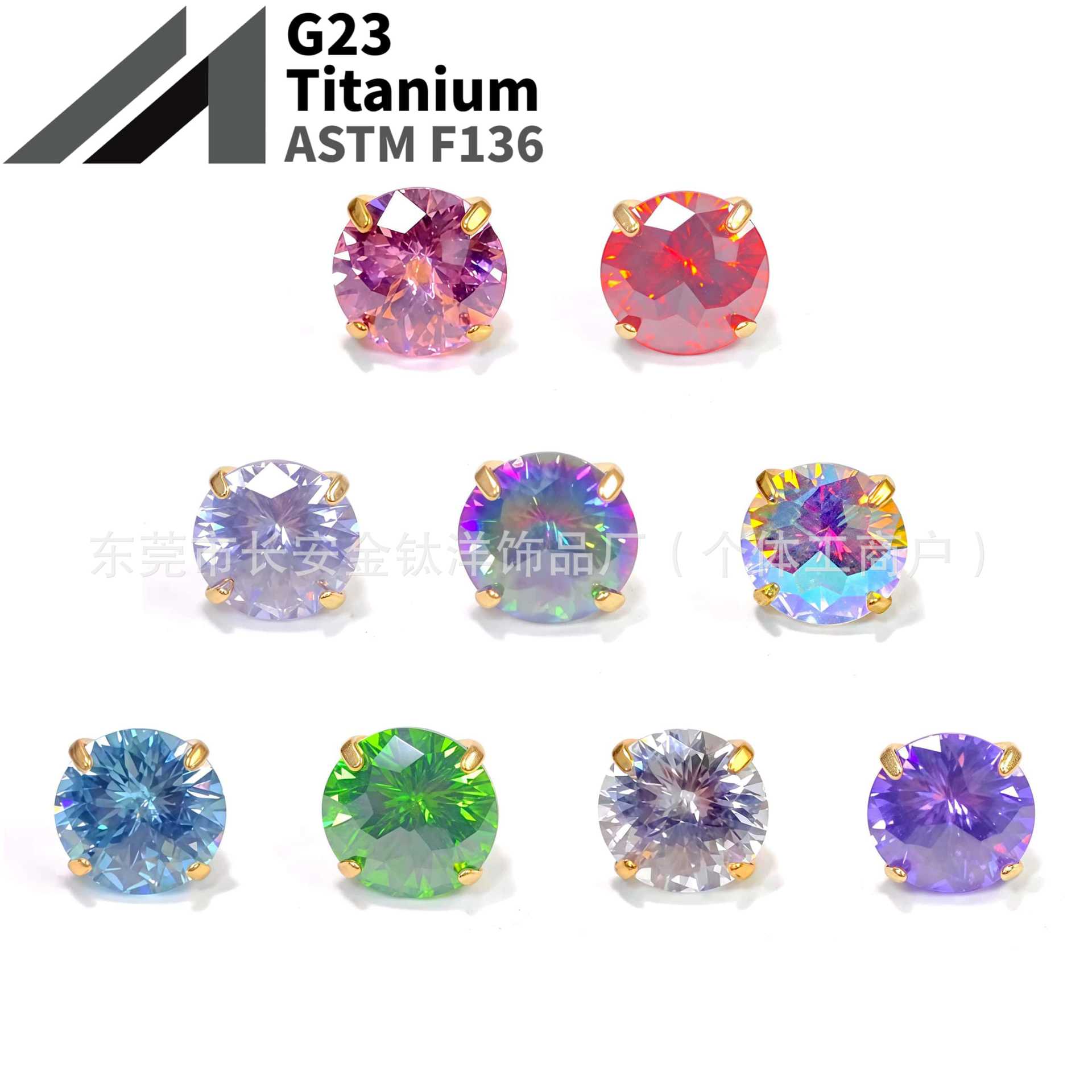 16G labret stud size and finish detail
