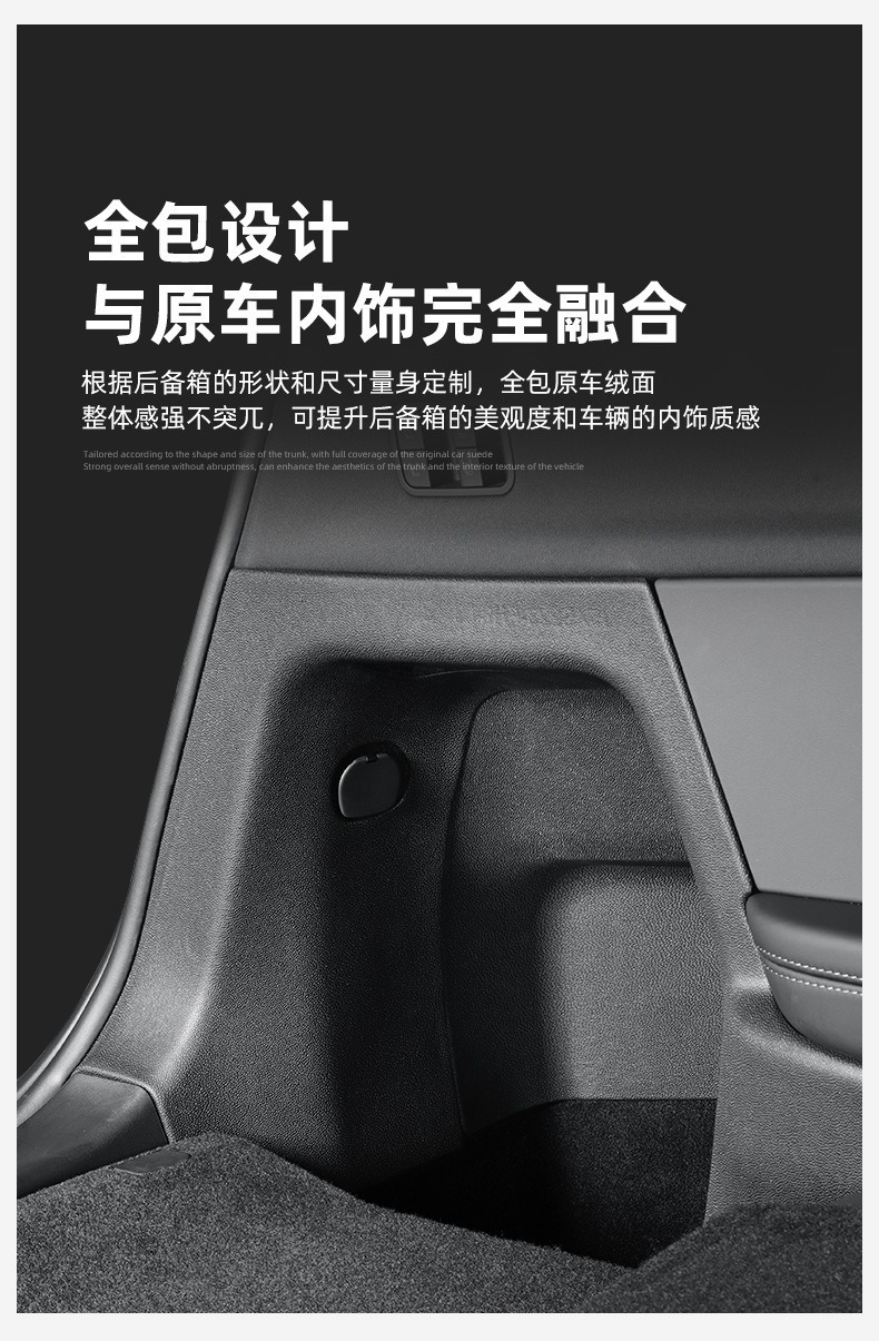 Suitable for Tesla Model Yl Front and Rear Door Sill Strips, Felt Protective Panels, Anti-Kick Pads, Tpe Soft Rubber, Dirt-Resistant