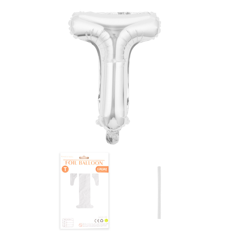 Carta de 32 pulgadas embalaje fino globo de papel de aluminio embalaje de tarjeta de papel independiente versión americana película de aluminio de cuerpo delgado globo de aire flotante al por mayor