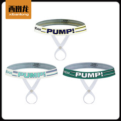 歐美情趣運動內褲丁字褲男士gay褲鏤空低腰性感全露丁丁吊環內褲