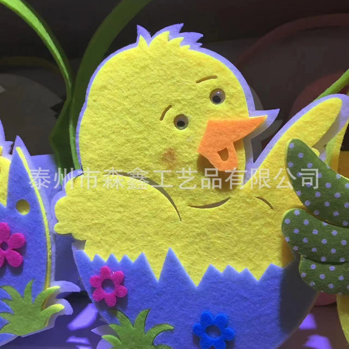 源头厂家供应复活节系列无纺布装饰手提篮子鸡蛋糖果喜蛋收纳礼盒