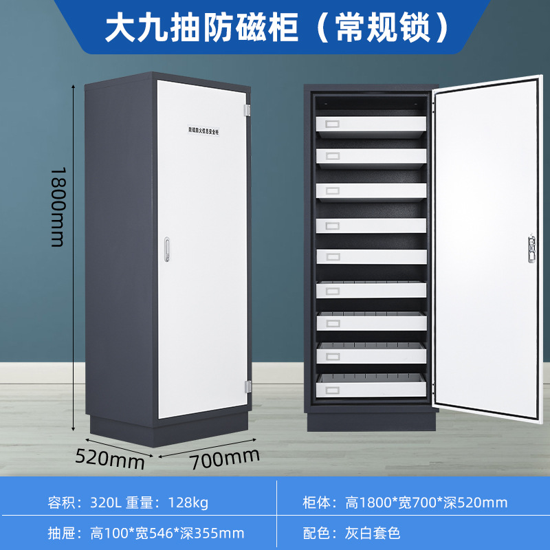 Dajiu anti-magnetic cabinet (conventional lock) gray and white color