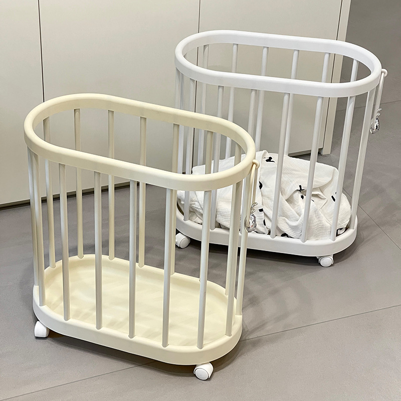 Nueva canasta de ropa sucia, ropa sucia de gran capacidad para el hogar, canasta de almacenamiento de esterilla de yoga, estante de canasta de ropa sucia de baño móvil