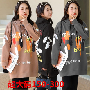 0108 Extra Large Size 75.00 kg-150.00 kg Chubby Girls Round Neck Turtleneck Long Sleeve Sweater Plus Fat Slimming Loose Mid-length