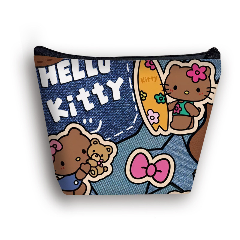 黑皮HelloKitty化妆包印花儿童洗漱包旅行女生简约收纳包包包批发|undefined