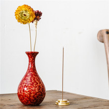 古风书房小摆件室内便携熏香创意大漆饰品花插香插批发花瓶香炉