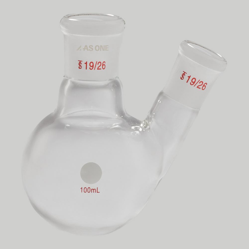 ASONE亚速旺硼硅酸玻璃3.3两口烧瓶实验室正品