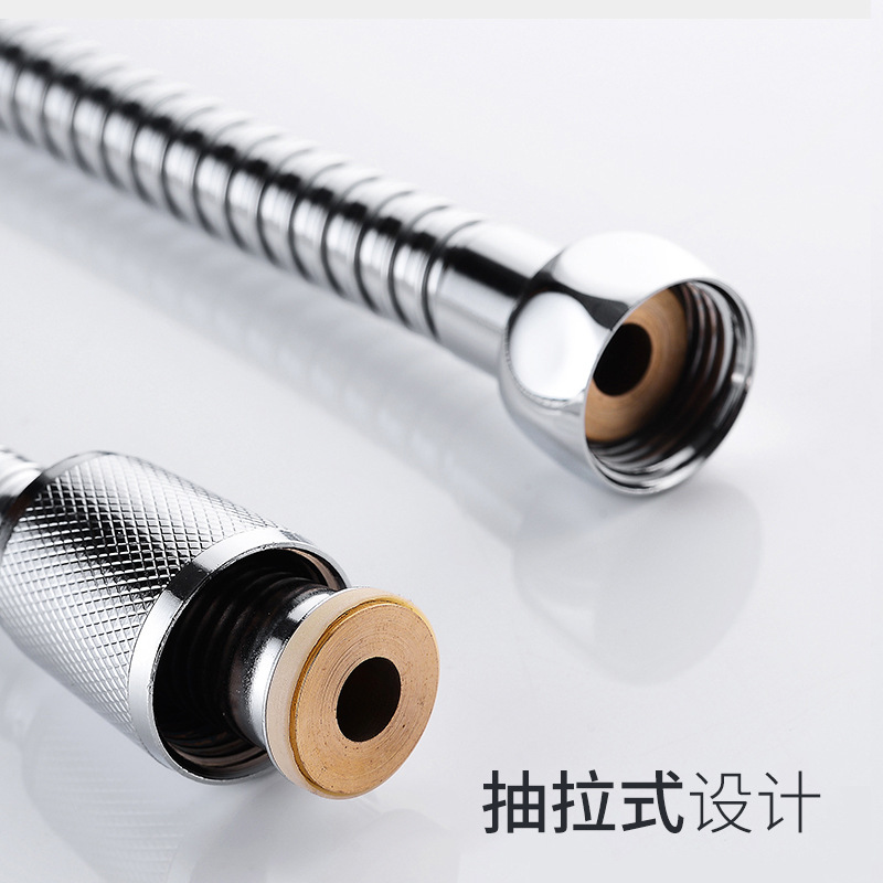 Manguera de Ducha de Acero Inoxidable 304, Tubo para Cabezal de Ducha, Accesorios de Baño, Extensión de Tubería de Agua, Tubo Corrugado Antiexplosión al por Mayor
