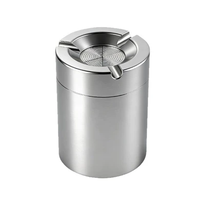 anti-spill, light luxury aluminum alloy | Car ashtray