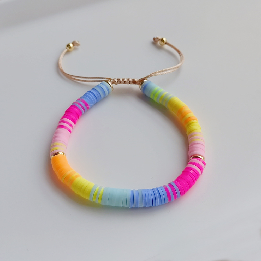 1 Piece Quantity Ethnic Style Geometric Soft Clay Wholesale Bracelets