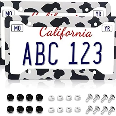 License plate holder/license plate holder and white spot UV printing license