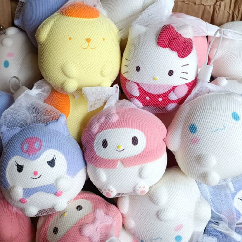 Оригинальные игрушки-антистресс Sanrio, популярный интернет-хит, медленное восстановление формы, оптом, для продажи на киосках, для снятия стресса, высокая эстетическая ценность, настраиваемые мягкие игрушки.