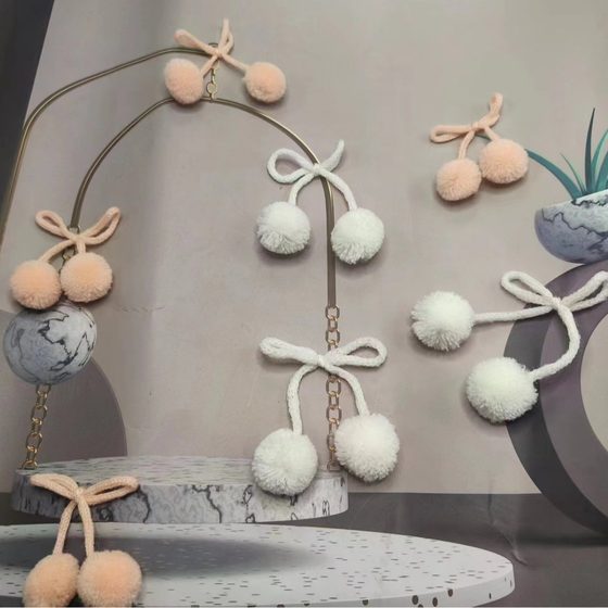 Factory direct supply cas bow pair ball hair ball