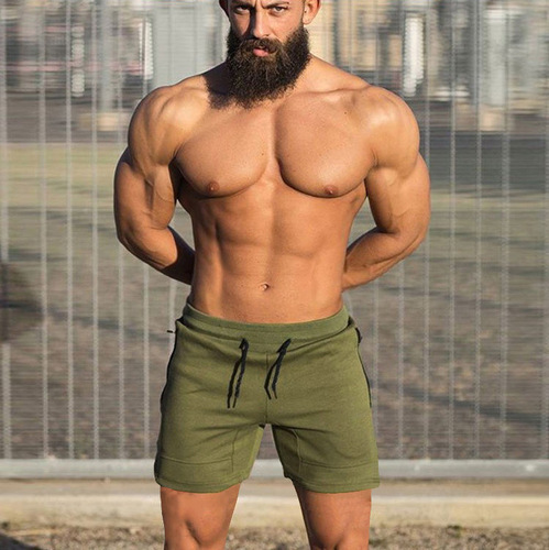 Muscle boy slim fit thin squat three-point pants basketball running fitness men's breathable quick-drying elastic training shorts