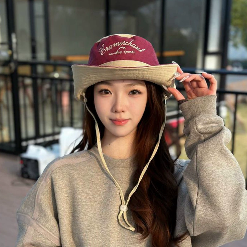 Spring summer travel climbing denim cap for men and women, American style, with embroidery, sun protection