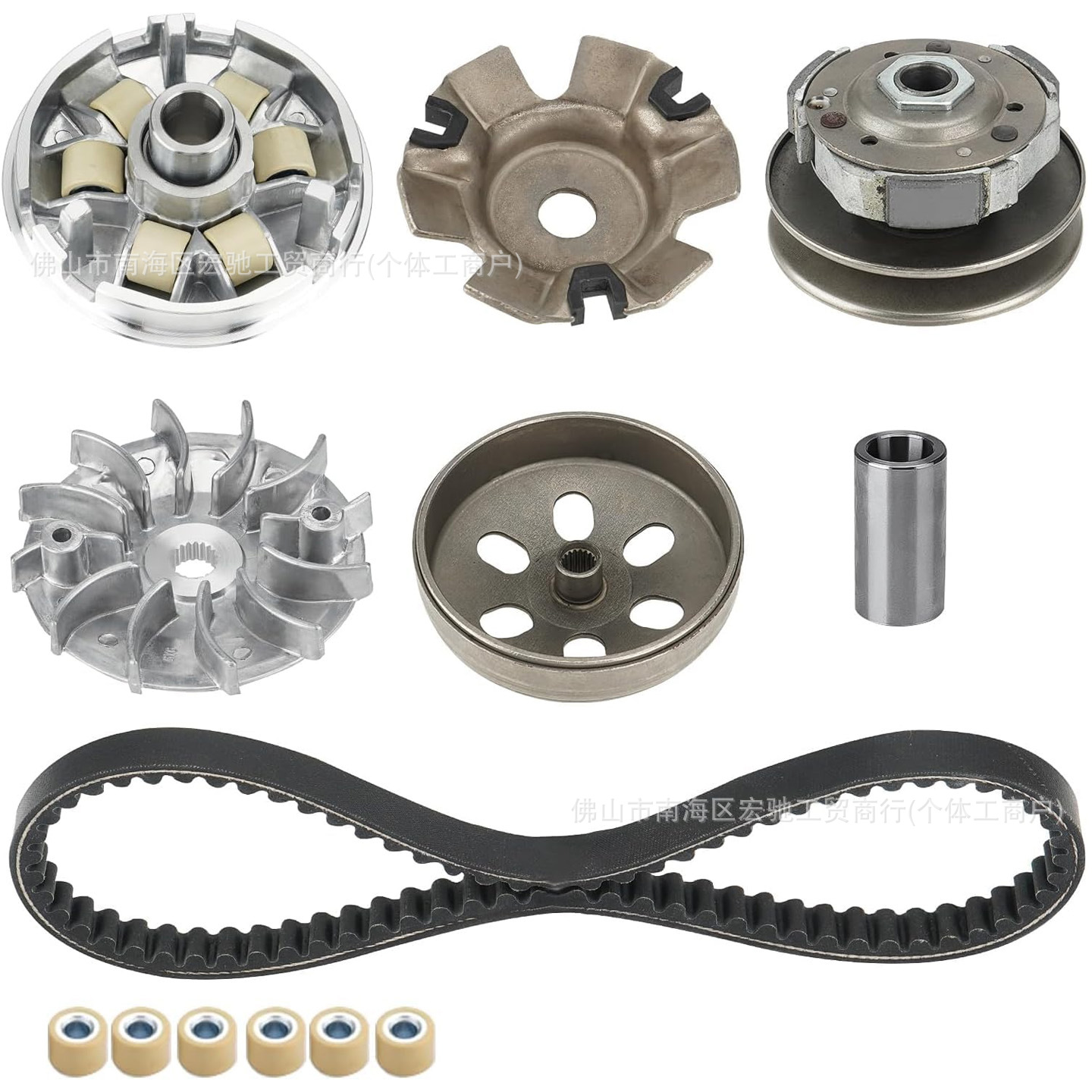 Gy6 125 150Cc Clutch Assembly Four-Stroke Scooter Pulley Drive Disc Front and Rear Pulleys