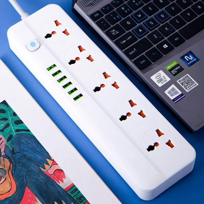 Caja de regalo multifuncional de comercio electrónico transfronterizo exportada en el extranjero 5 USB C tres, cuatro y cinco agujeros tablero de conexión