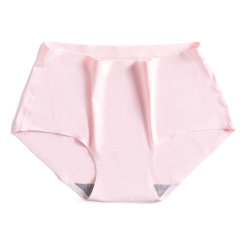 Ropa interior de seda de hielo sin costuras para mujeres más tamaño de una pieza de seda de hielo entrepierna de algodón cintura media ropa interior sexy ropa interior nueva para mujeres
