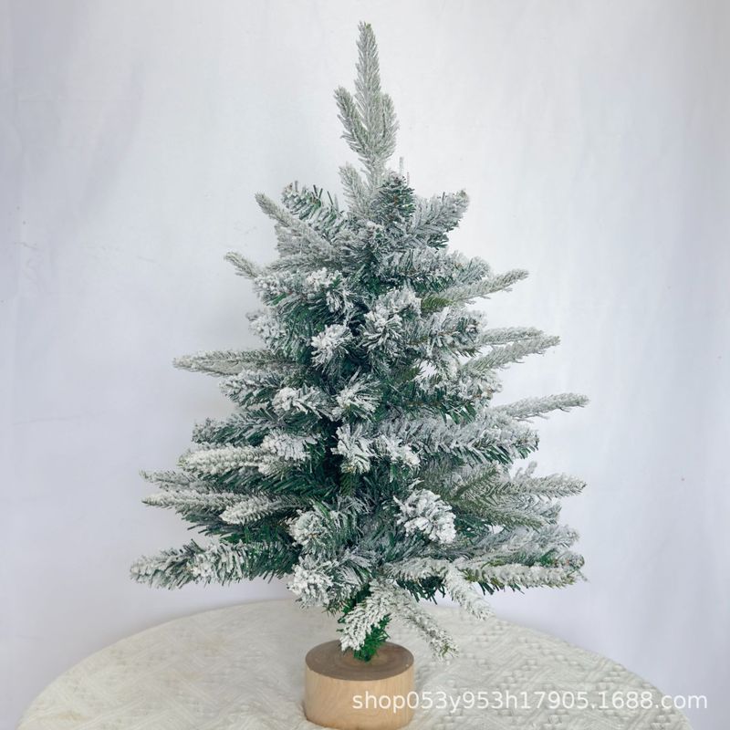 メーカー直販現物落雪植毛pe混合クリスマスツリーミニ小型木飾りテーブル飾り物|undefined