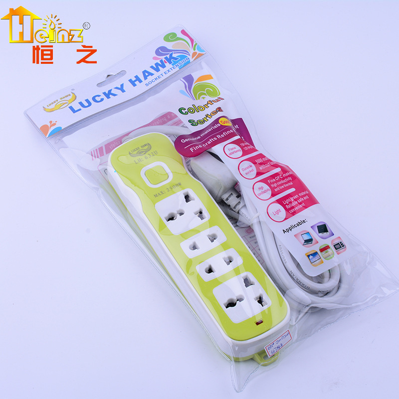 Nuevo tipo de enchufe en lenguaje extranjero multicolor interruptor general práctico casero de alta potencia conector de conector