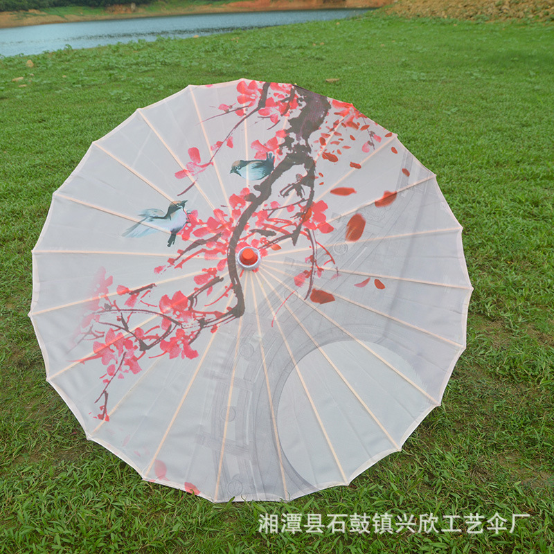 Paraguas de papel engrasado impermeable paraguas artesanal para niños paraguas decorativo antiguo accesorios de fotografía al aire libre impresión paraguas de baile al por mayor