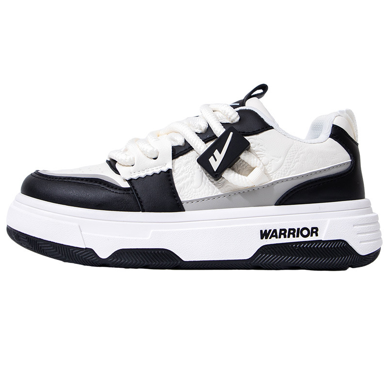Backforce cuero de moda confort de tendencia zapatos de skate de suela gruesa de alto valor de la apariencia calentamiento de estilo universitario zapatos de algodón de color universal